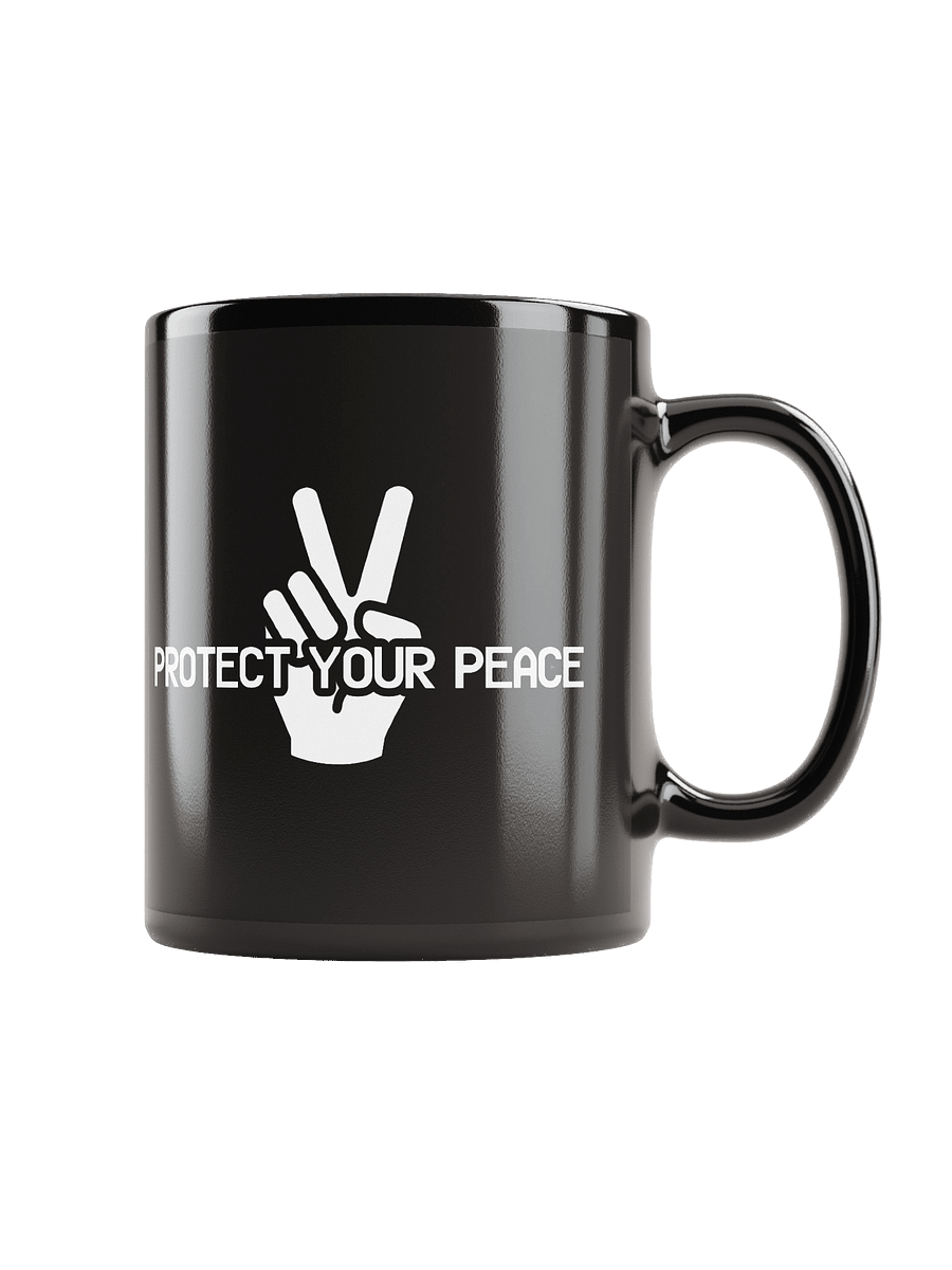 Protect Your Peace Black Mug product image (3)