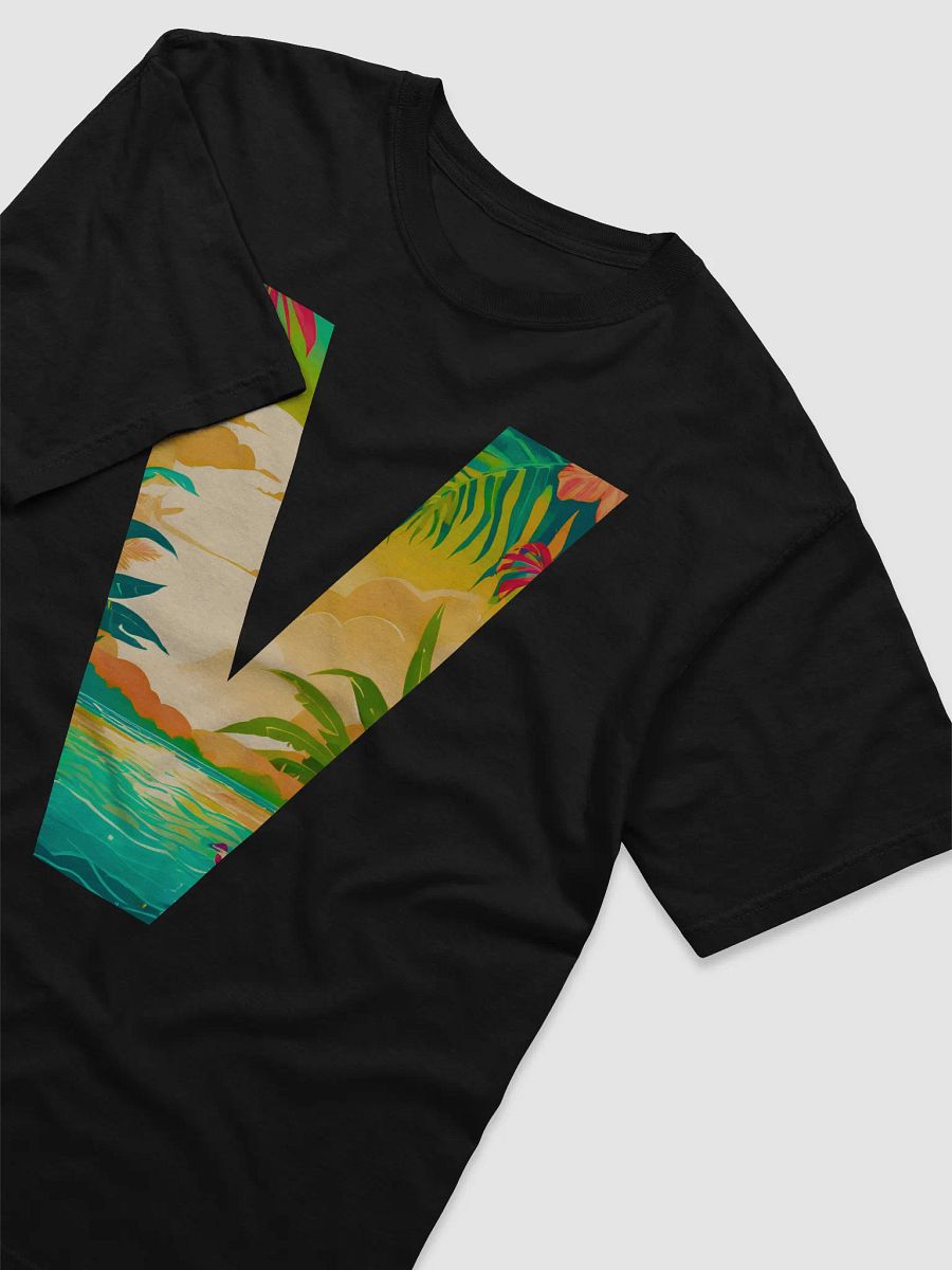 Tropical Sunset Paradise T-Shirt (Letter-V) product image (5)