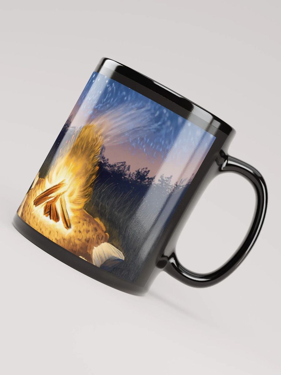 Campfire Companion: Black Glossy Mug for Dog Lovers and Outdoor Enthusiasts product image (6)