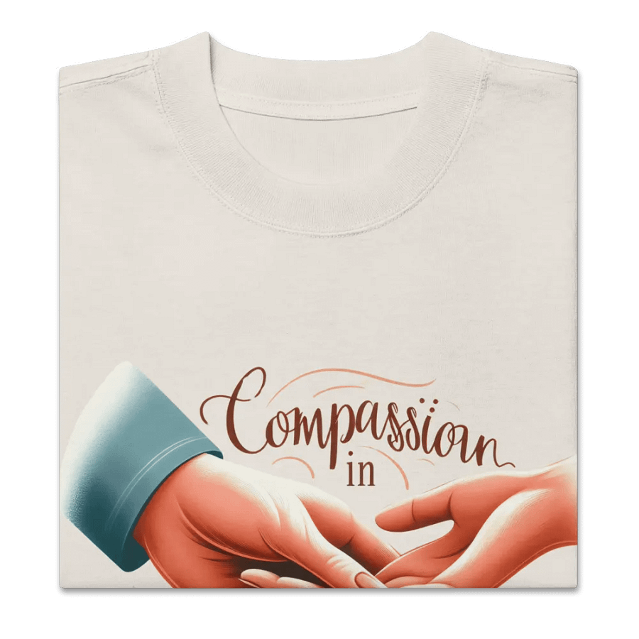 Compassion in Every Touch Oversized Faded T-Shirt product image (30)