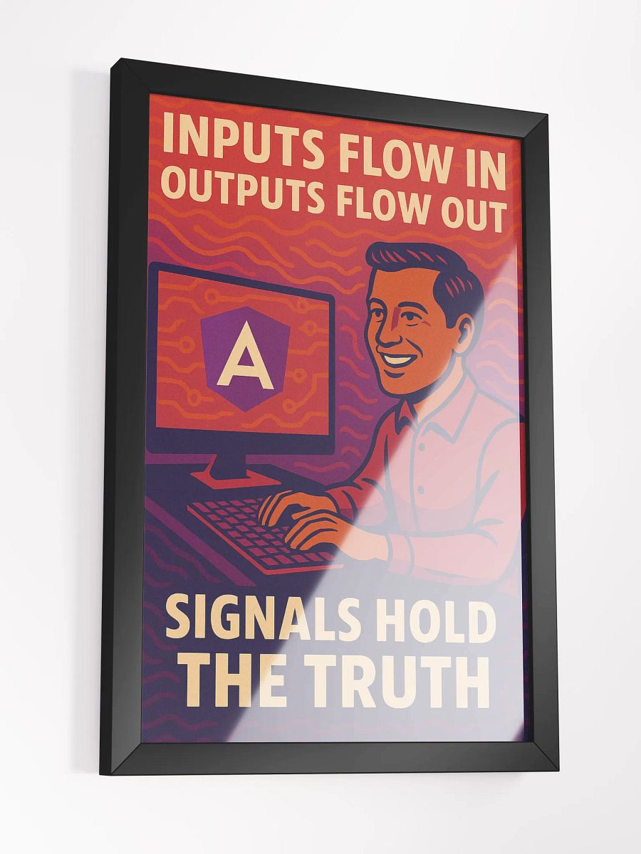 "Signals Hold the Truth" Angular Art for Dev Workspaces product image (5)