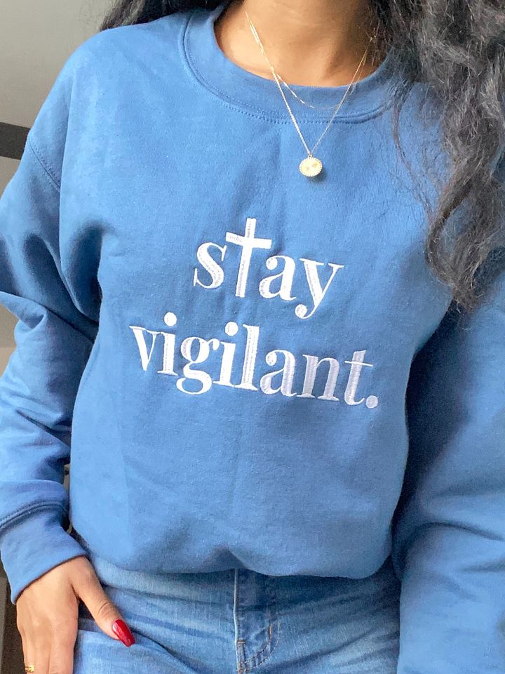 Stay Vigilant Unisex Embroidered Crewneck product image (2)