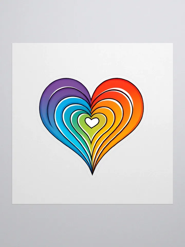 Heart logo sticker product image (1)