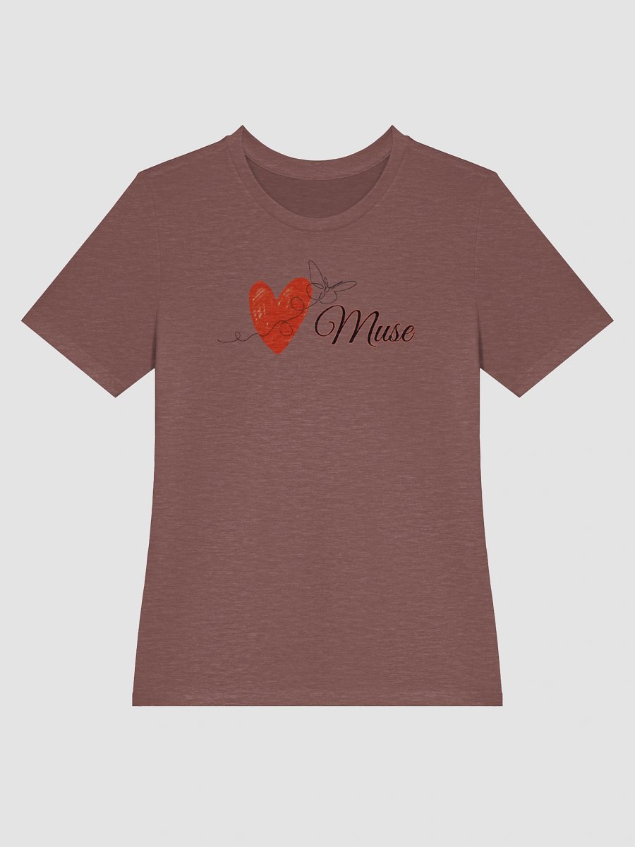 Women's Supersoft Relaxed-fit T-Shirt I Love Muse Letter product image (3)