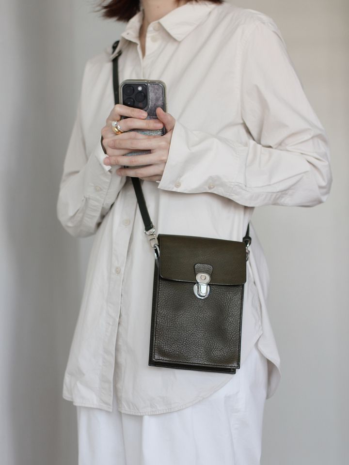 Vegetable Tanned Leather Satchel in Oliva product image (2)