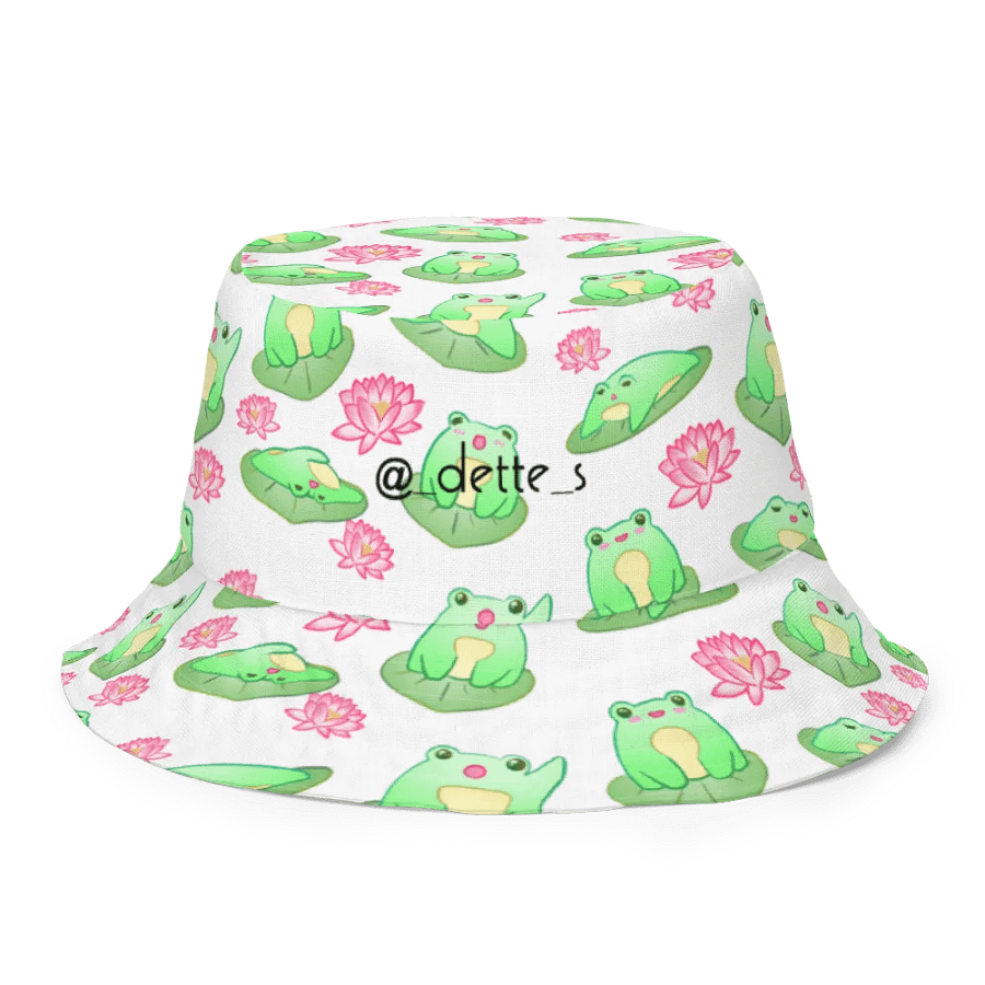 Kawaii Froggie Reversible Bucket Hat product image (5)