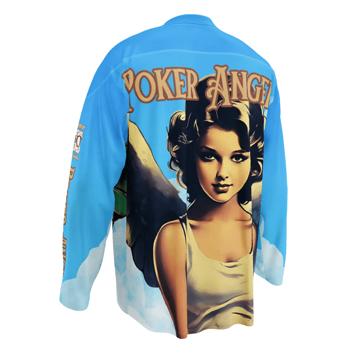 Heavenly Poker Angel Unisex Polyester Jersey product image (2)