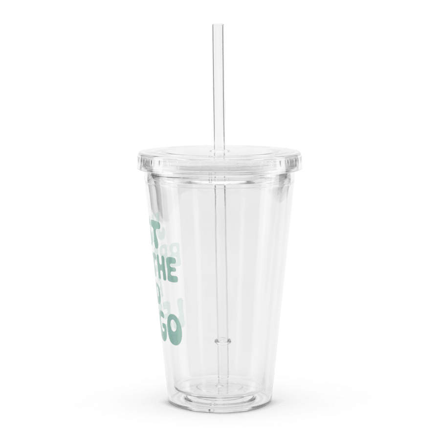 Just Breathe And Let Go Plastic Tumbler product image (4)