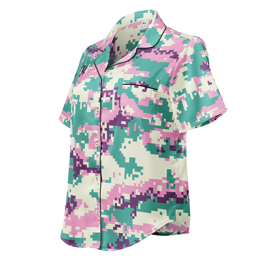 Pixelated Camo Dream Women's Pajama Top product image (1)