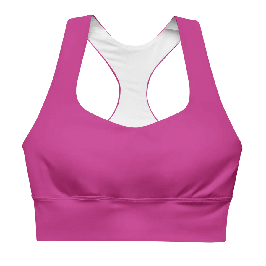 Recycled Longline Red Violet Sports Bra product image (1)