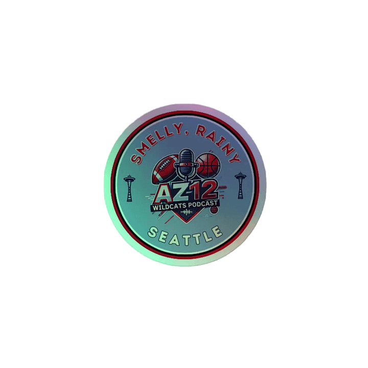 AZ12 Wildcats Podcast Holographic Sticker Sheet product image (1)