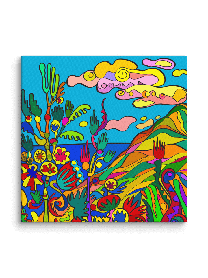 Whimsical Flora Canvas Art - Tropical Seashore product image (47)
