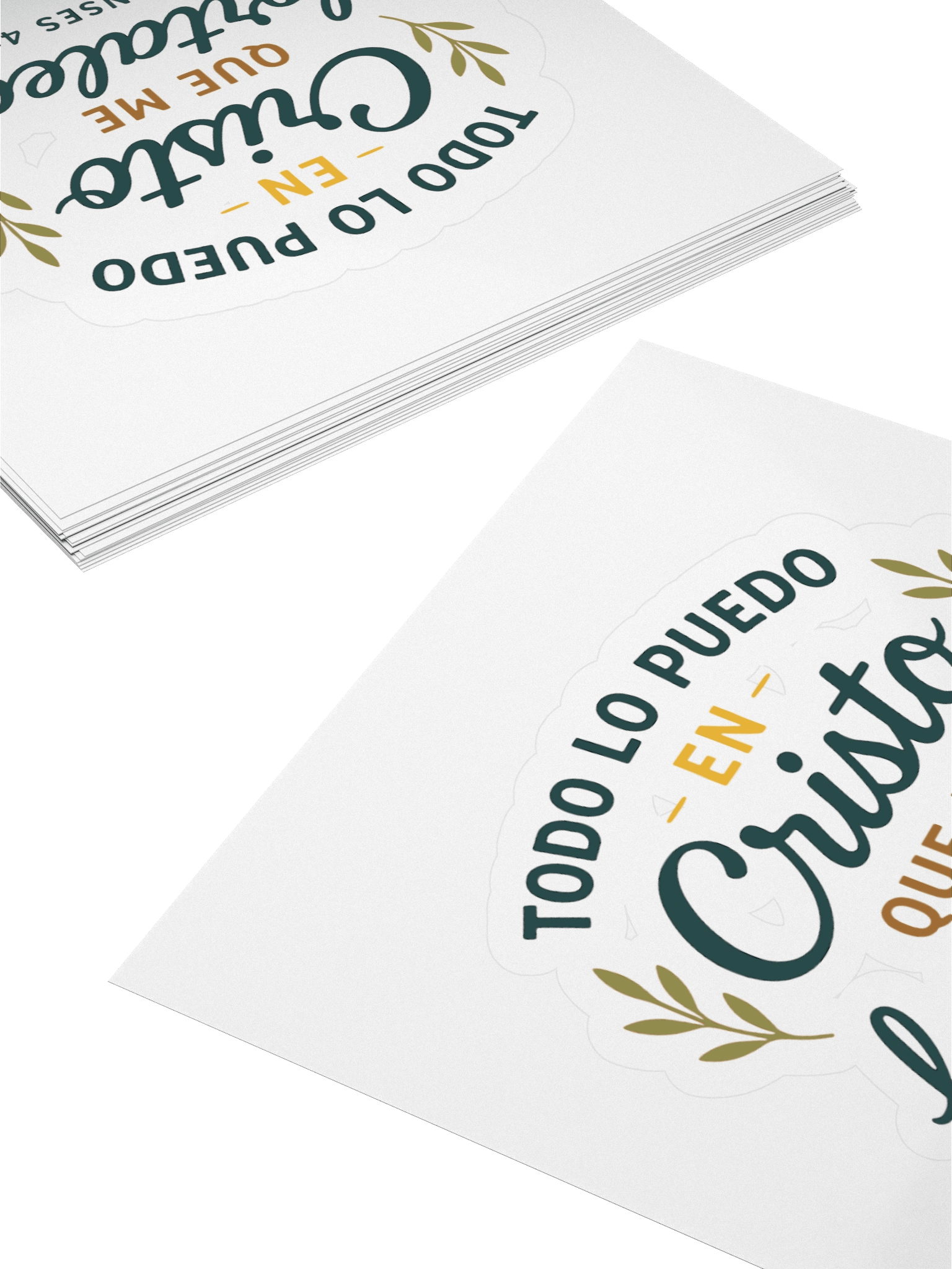Spanish Faith Sticker – “Todo lo puedo en Cristo” – Christian Kiss-Cut Vinyl product image (4)