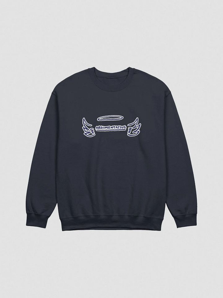ANGELIC (lg. navy bubble design) embroidered crewneck product image (19)