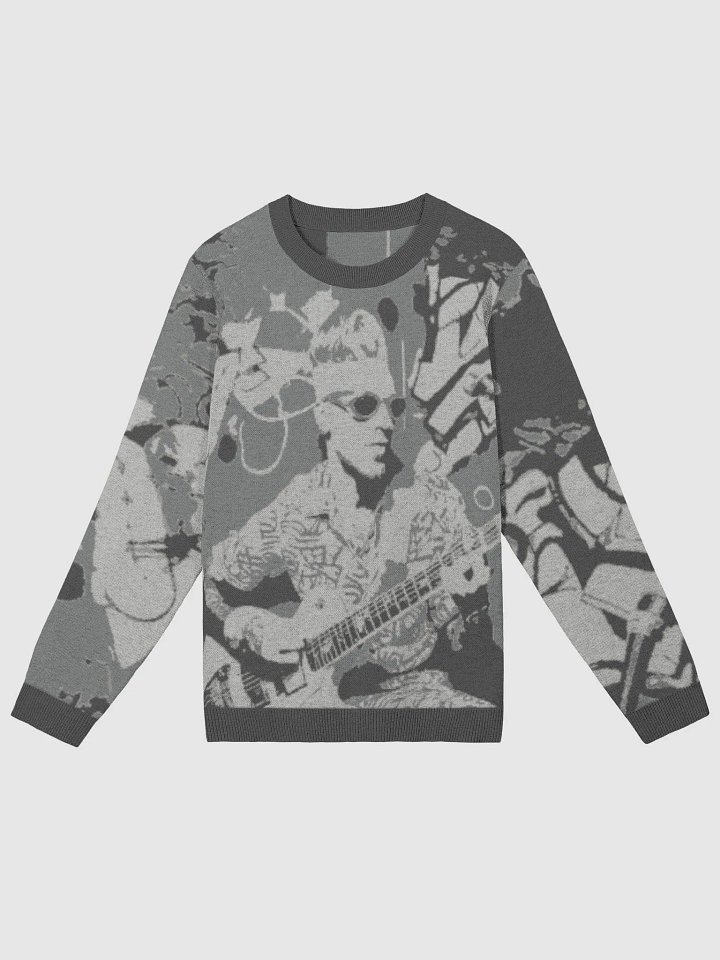 ®ockn Billy Guitar Groove greyscale Jacquard Sweater product image (1)