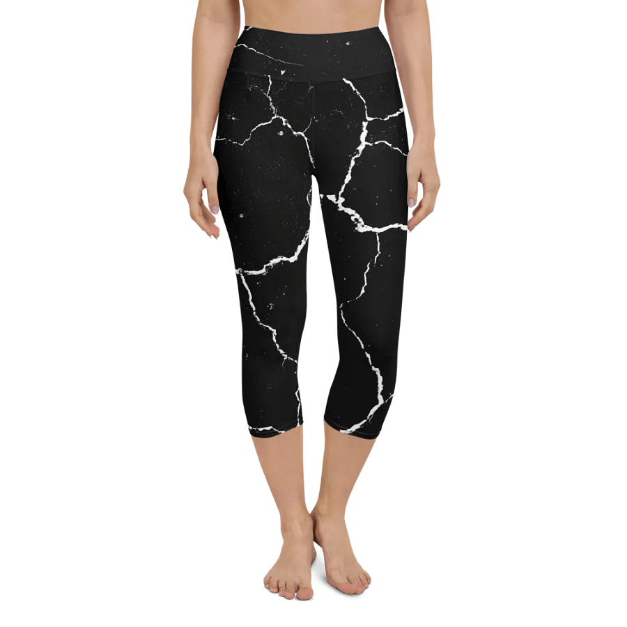 Cracked Network Yoga Capri Leggings product image (4)