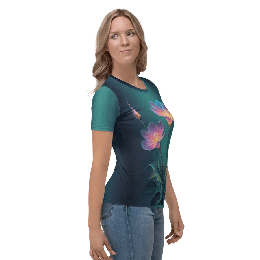 Floral Themed All Over Print T-shirt product image (5)