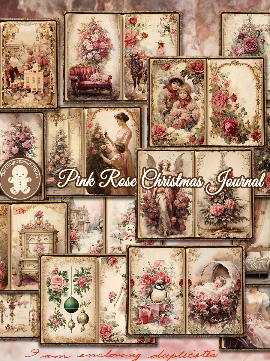 Pink Rose Christmas Journal + Add-on Jumbo Collection product image (5)