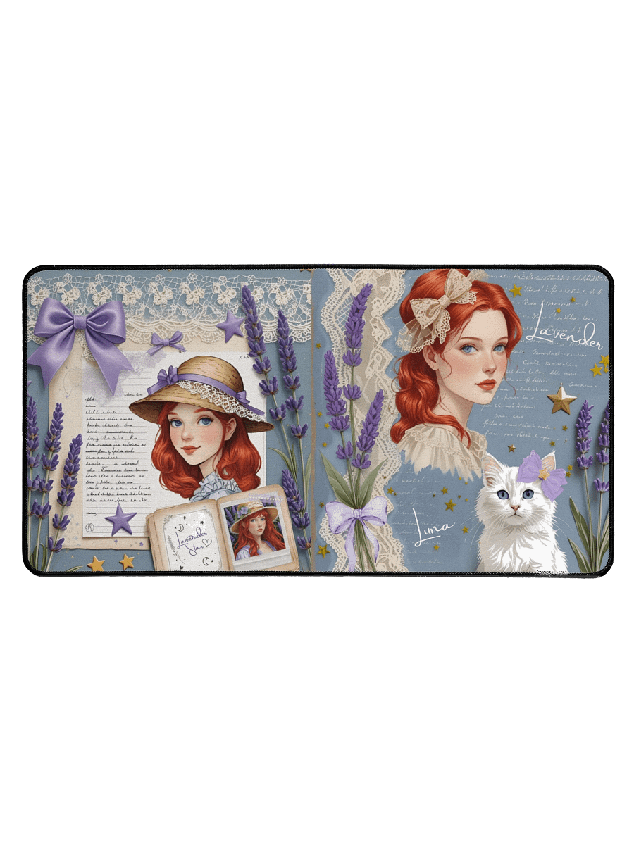 Lavender Star Scrapbook Mousepad product image (1)