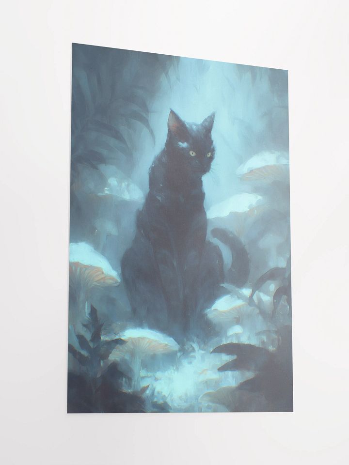 Mystical Forest Cat Matte Poster product image (4)