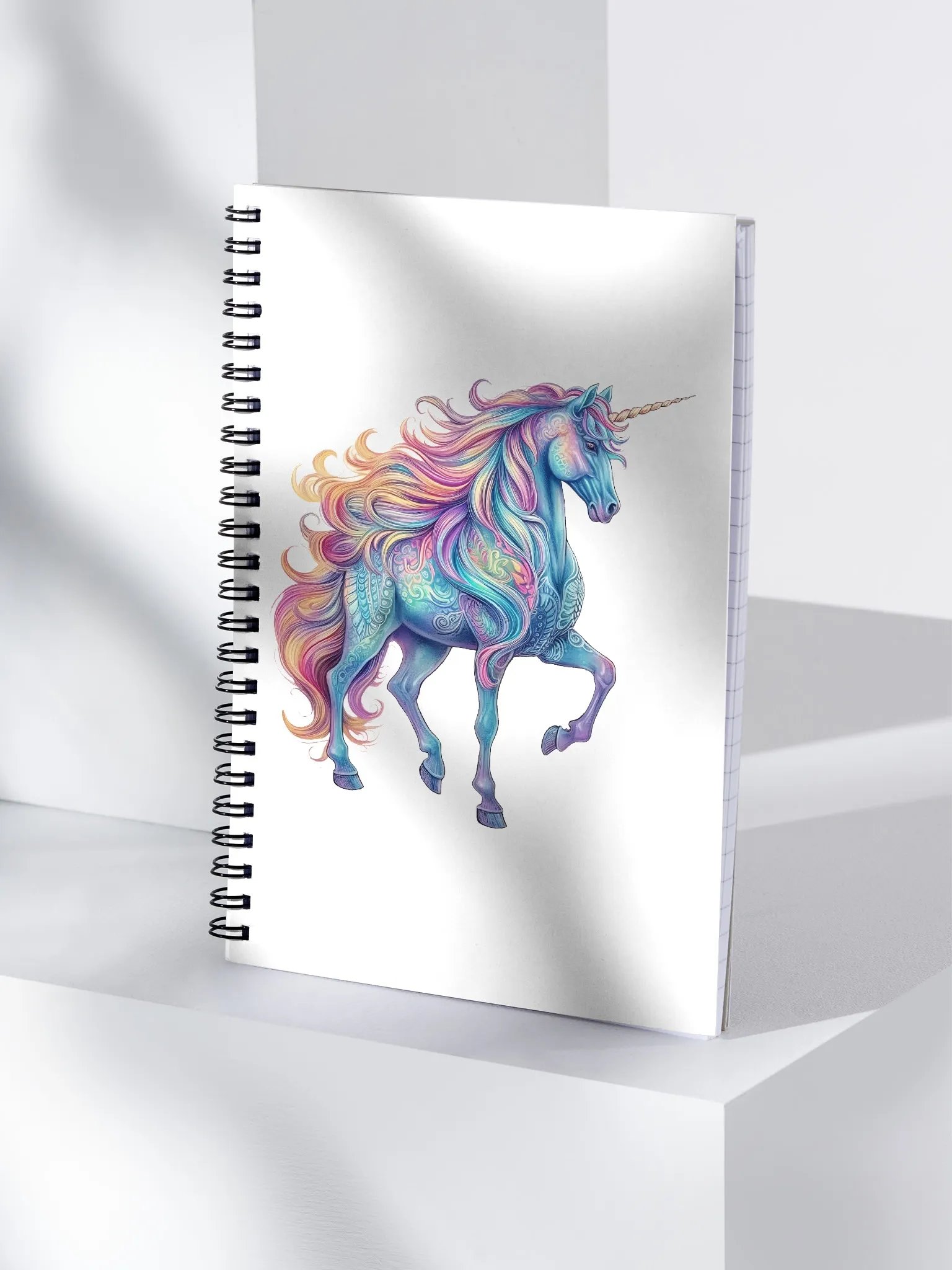 Whimsical Unicorn Dreams Spiral Notebook product image (4)