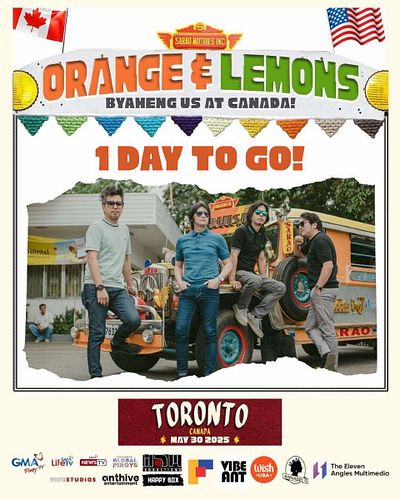 TOMORROW! 🚨 Orange & Lemons are bringing the 