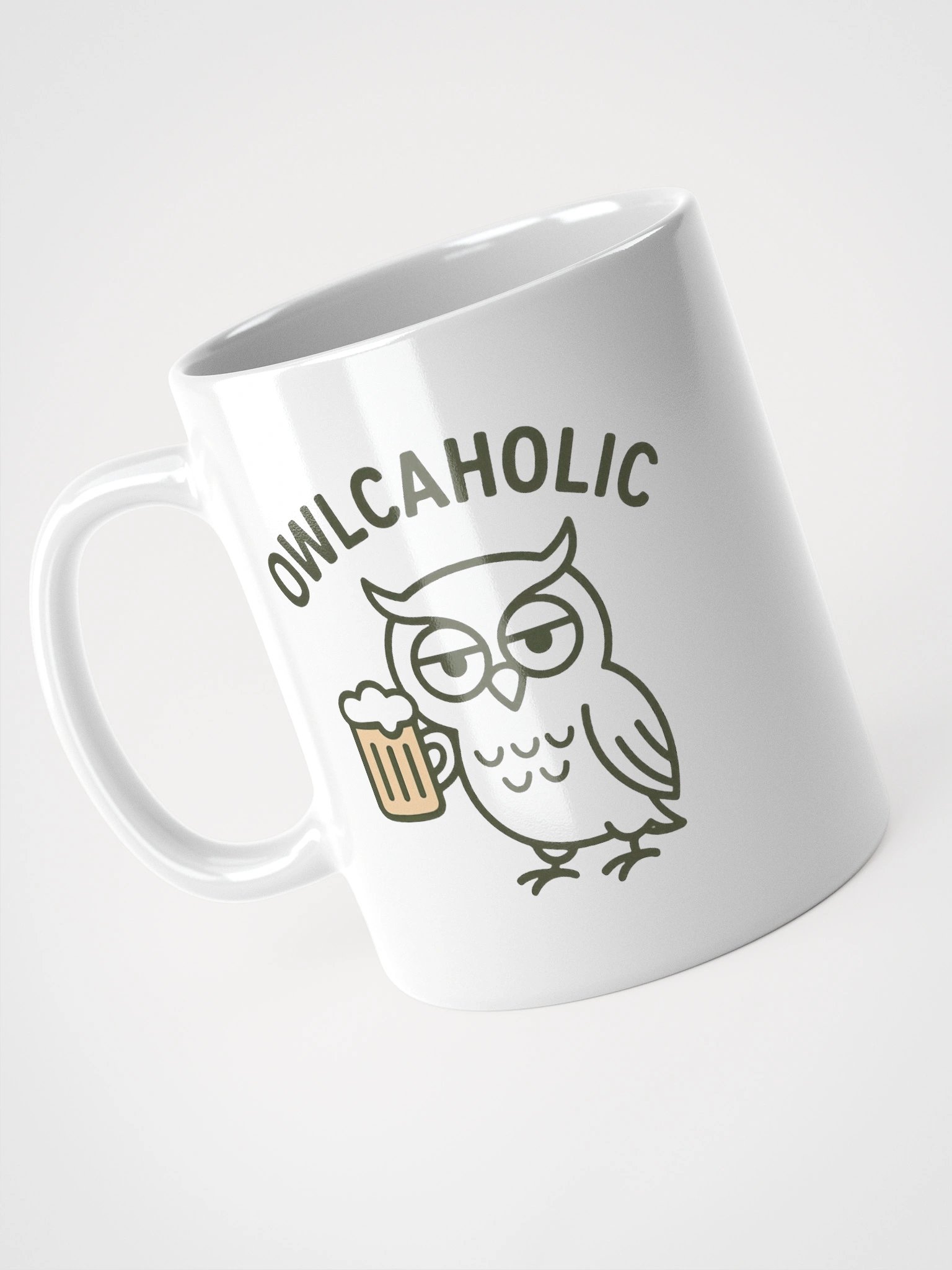 Funny Owl Beer Mug Design Mug product image (8)