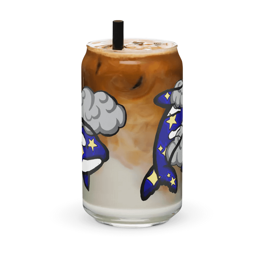 midnight orcas can-shaped glass product image (11)