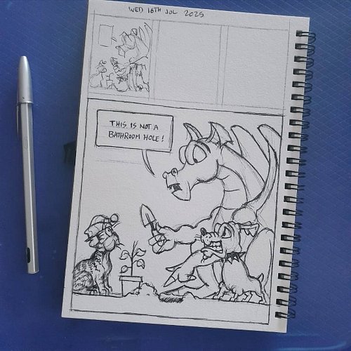 Holes are just so versatile... and you can make them yourself - especially if they're bathroom holes. #visualdiary #ballpoint...