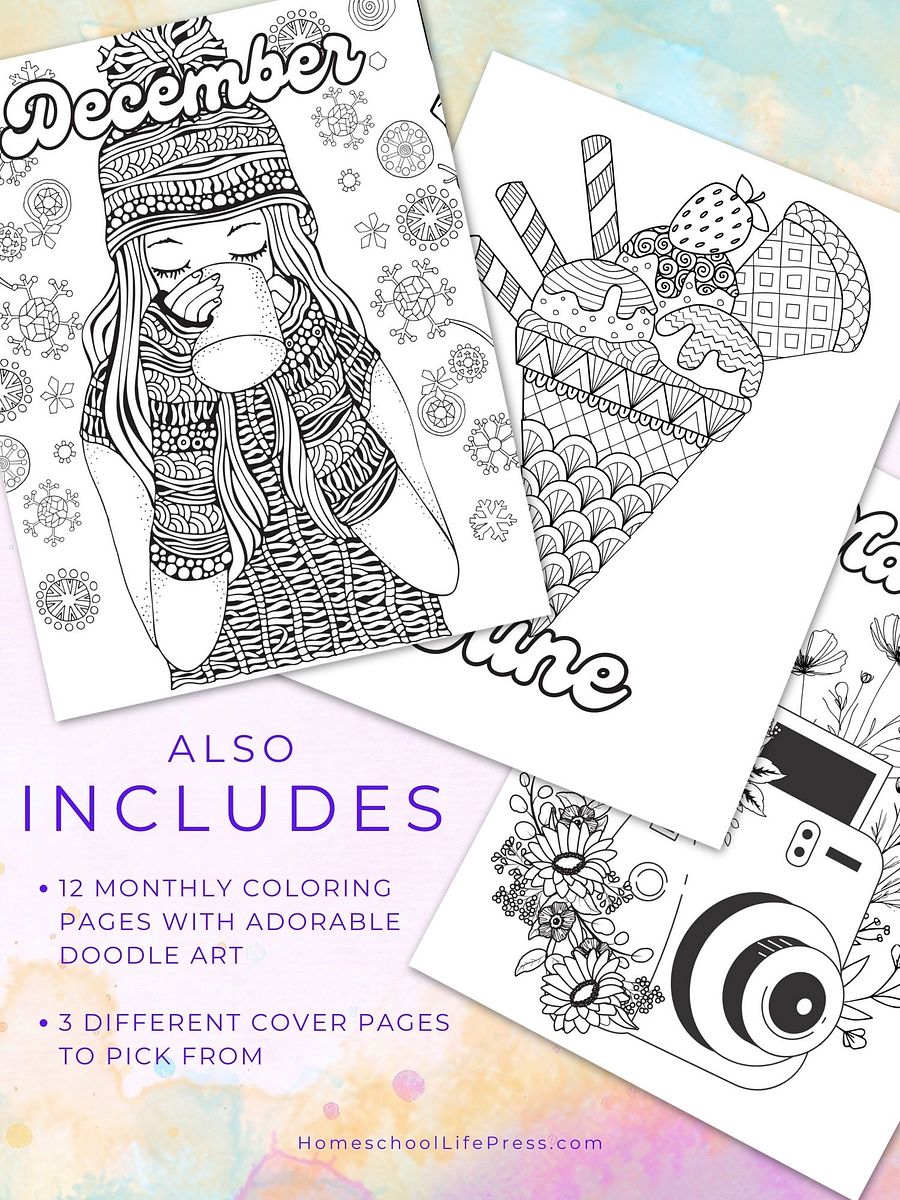 Homeschool Student Planner For Girls Undated product image (5)