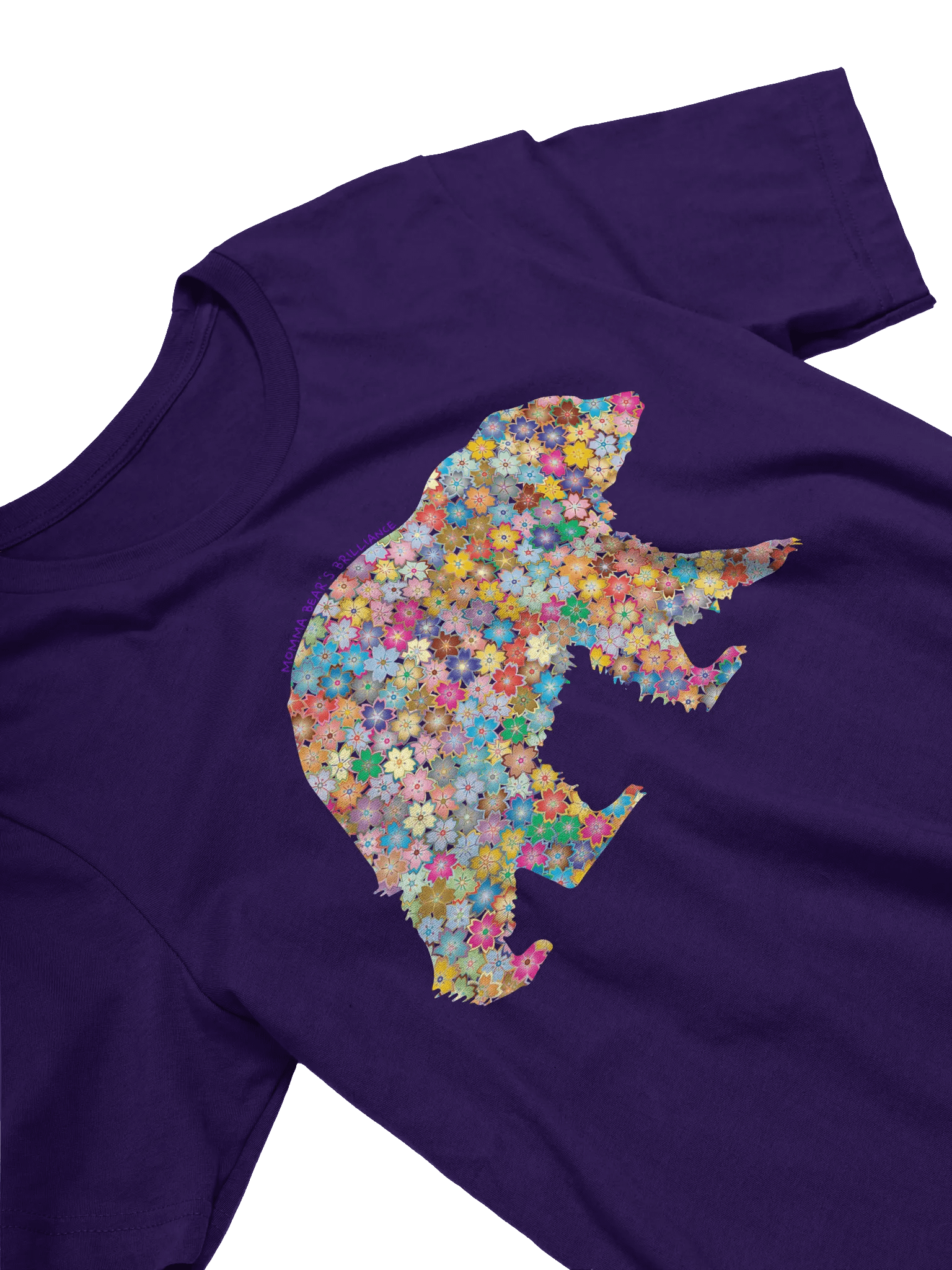 Floral Momma Bear Mosaic T-Shirt product image (2)