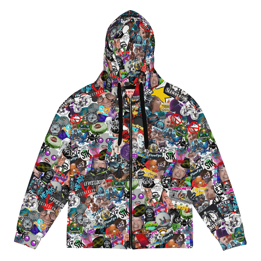 90%er Sticker Bomb Zip-up product image (1)
