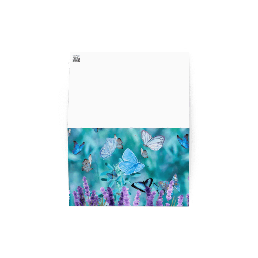 Fluttering butterfly Greeting Card perfect for any occasion birthday get well product image (2)