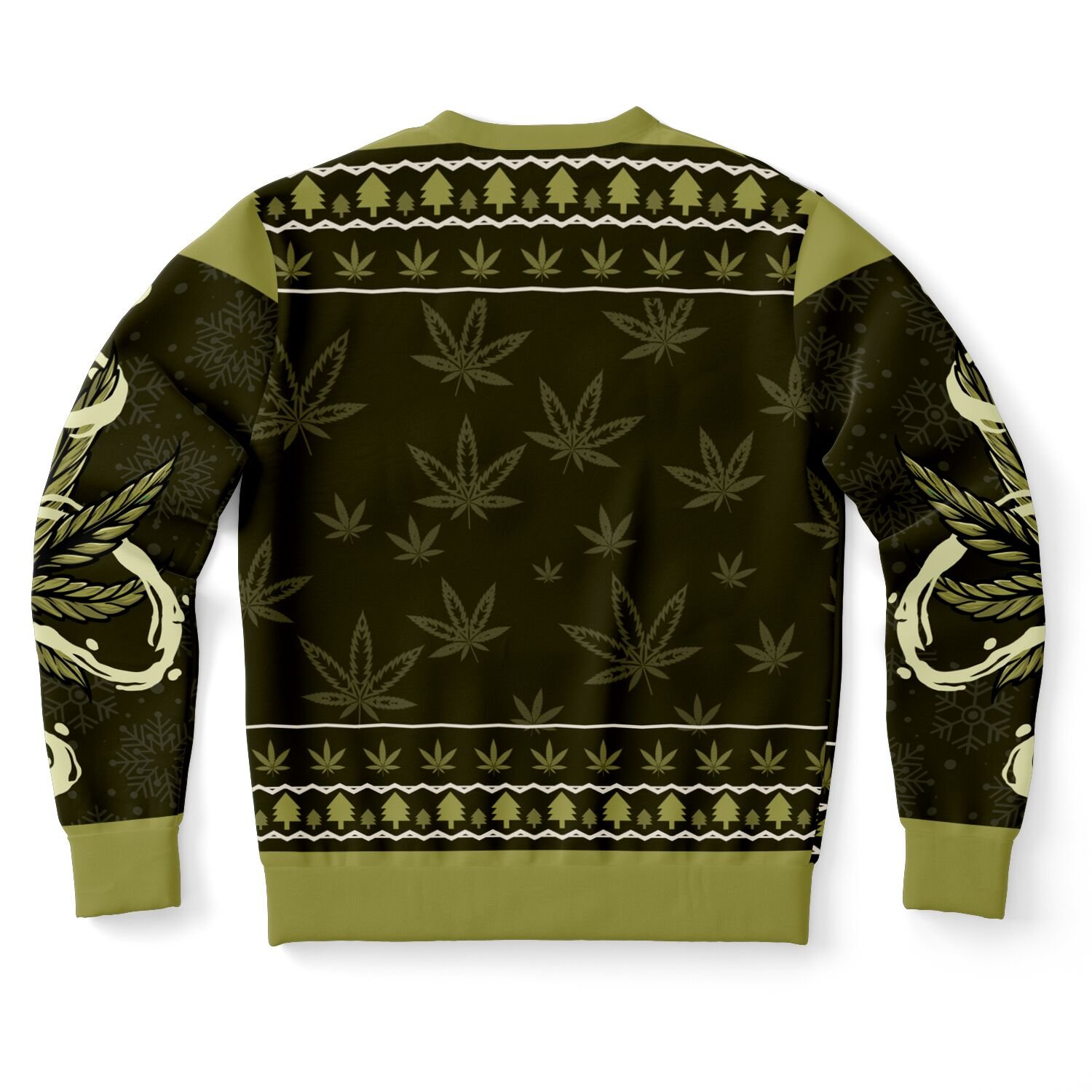 Merrijuana Christmas Sweater | Funny W**d Santa Holiday Sweatshirt | 420 Festive Outfit | Stoner Christmas Winter Outfit product image (10)