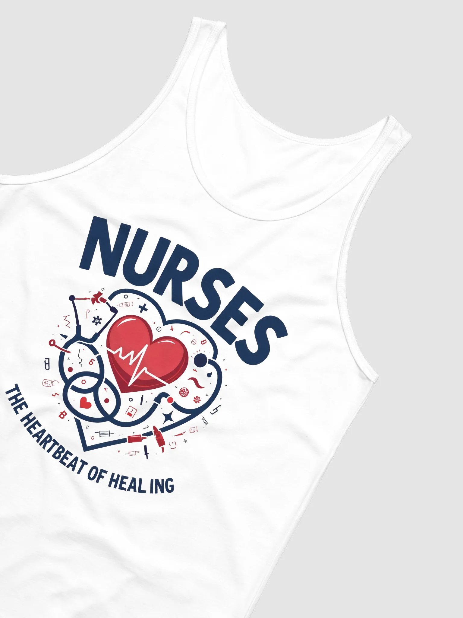 Heartbeat of Healing Nurse Tank product image (10)