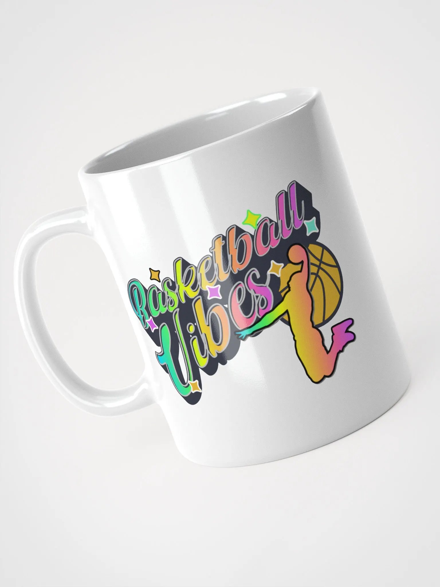 Basketball Vibes Rainbow Vibrant Mug product image (2)