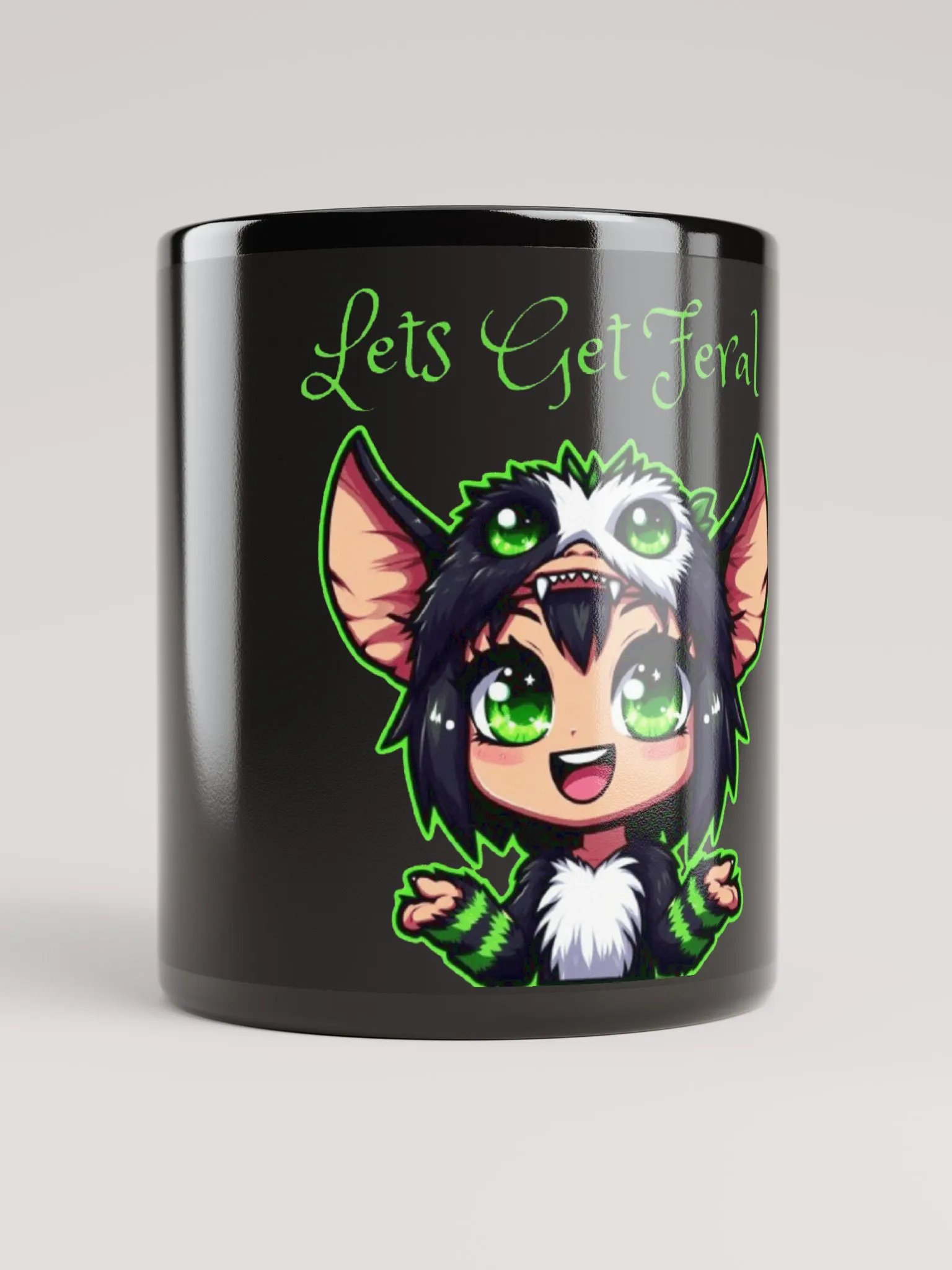 lets get feral black glossy mug product image (5)