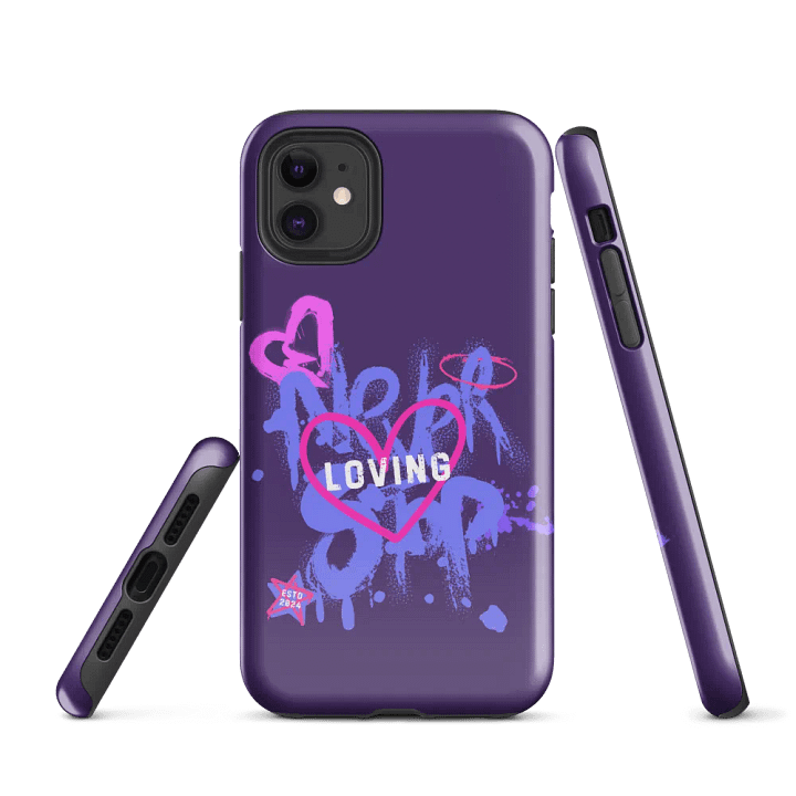 Never Stop Loving Tough Iphone Case product image (1)
