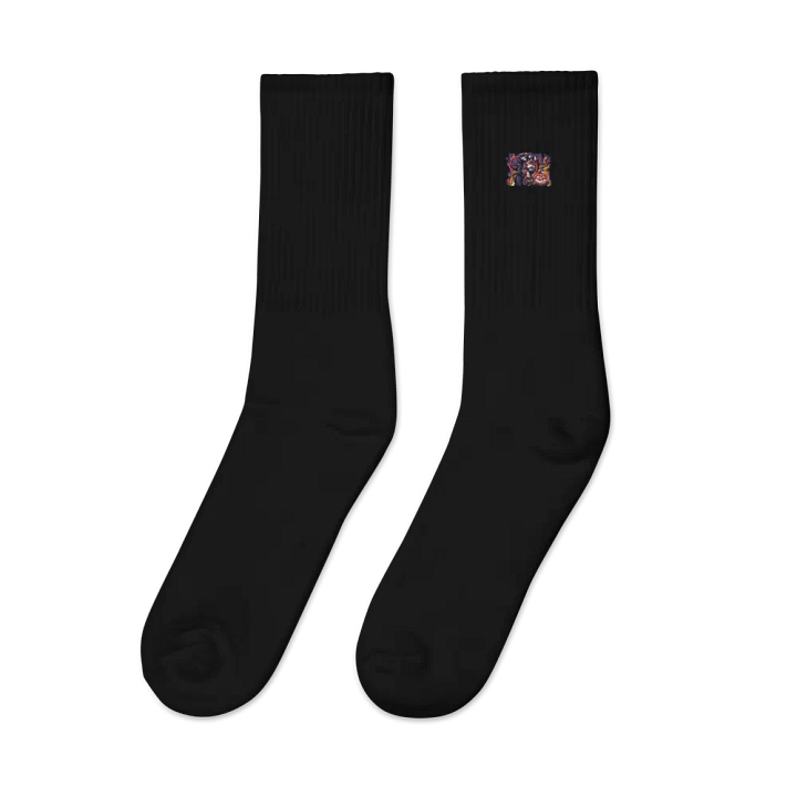 Smoldering Lantern Embroidered Socks product image (2)