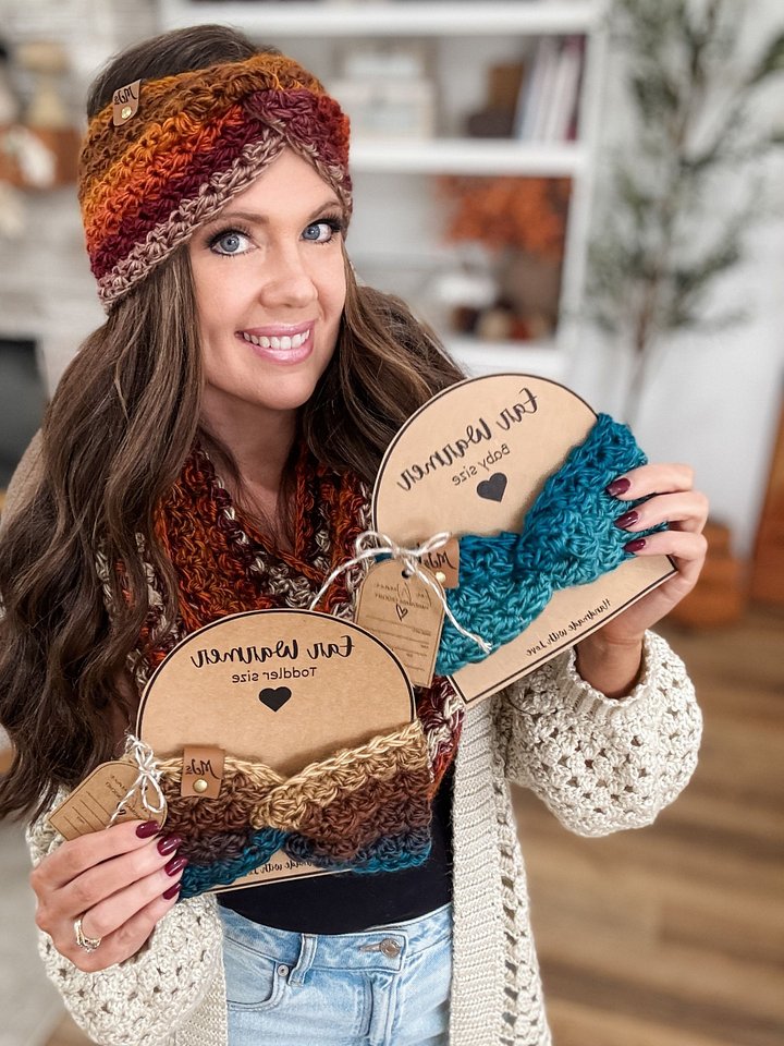 Chunky Suzette Ear Warmer Crochet Pattern product image (1)