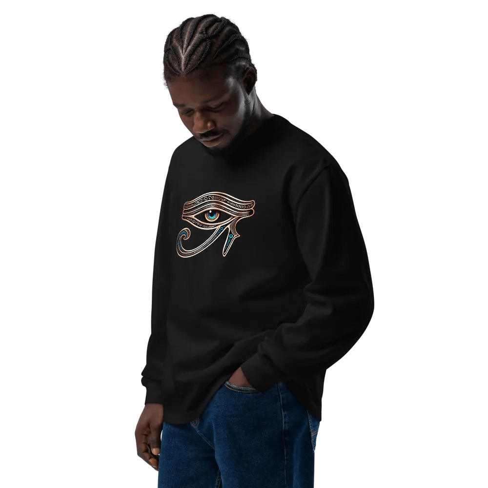 [Eye of Horus 2] - Unisex Premium Heavyweight Long Sleeve Shirt product image (13)