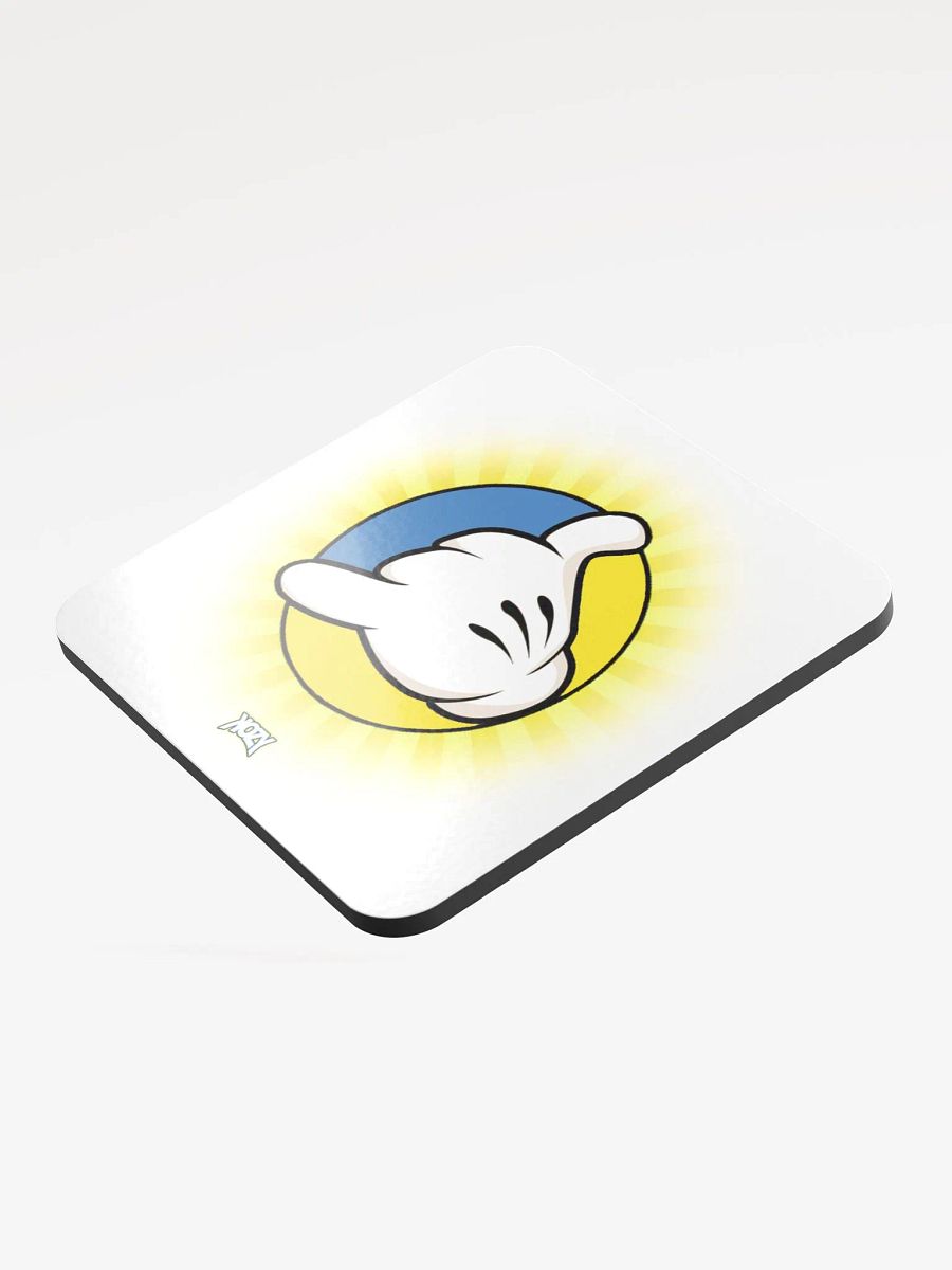 Glassed Cork Coaster (Yellow) product image (3)