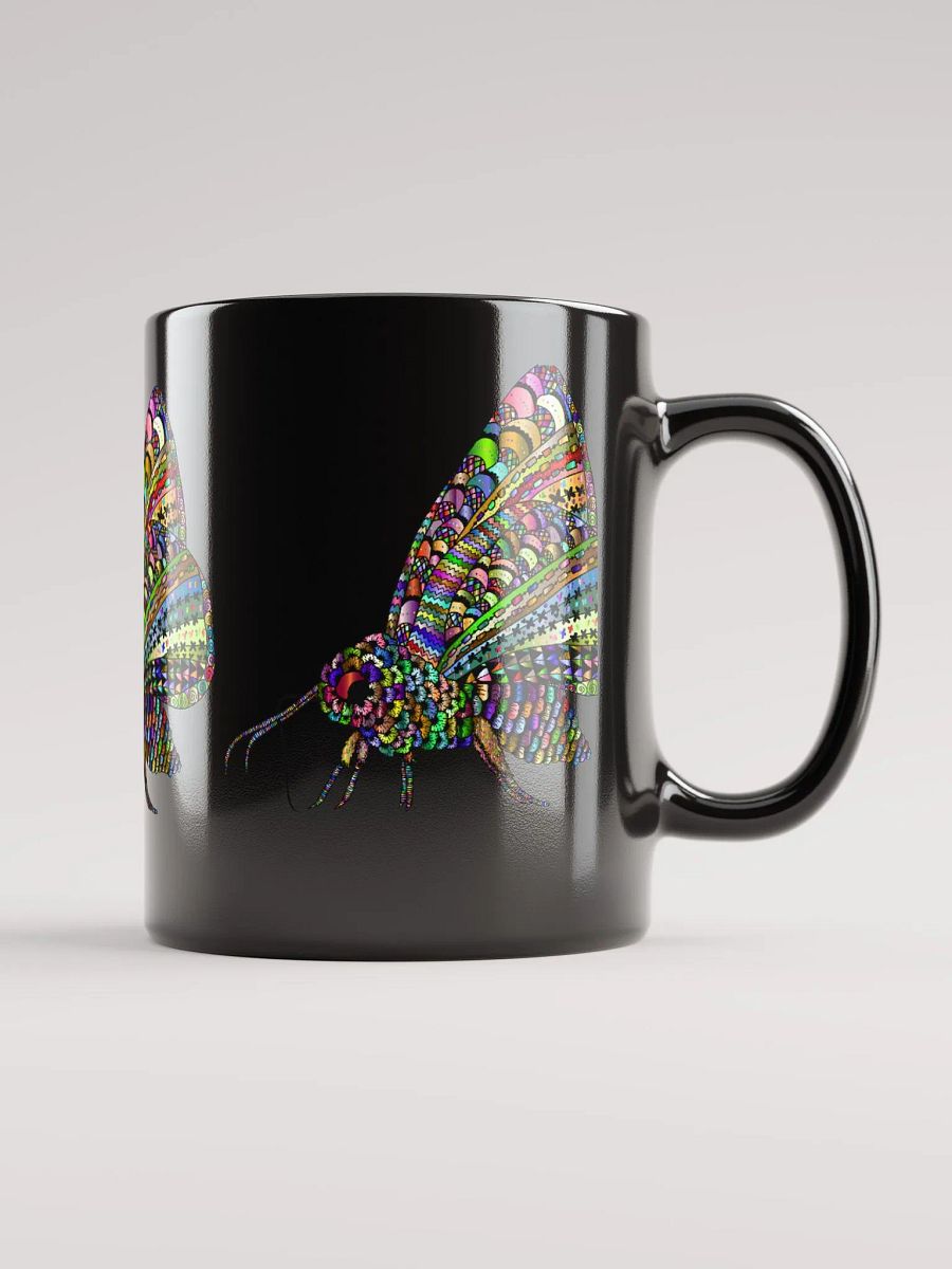 Black Glossy Coffee mug- Butterfly Coffee Mug product image (1)