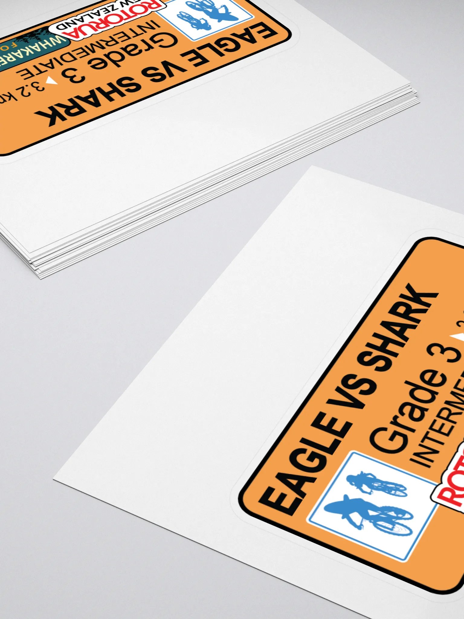 Eagle vs Shark Biking Route Sticker product image (4)