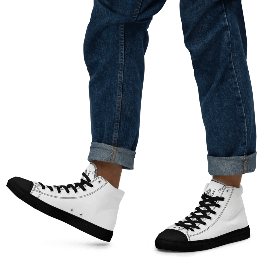 White high tops -plain whites product image (9)