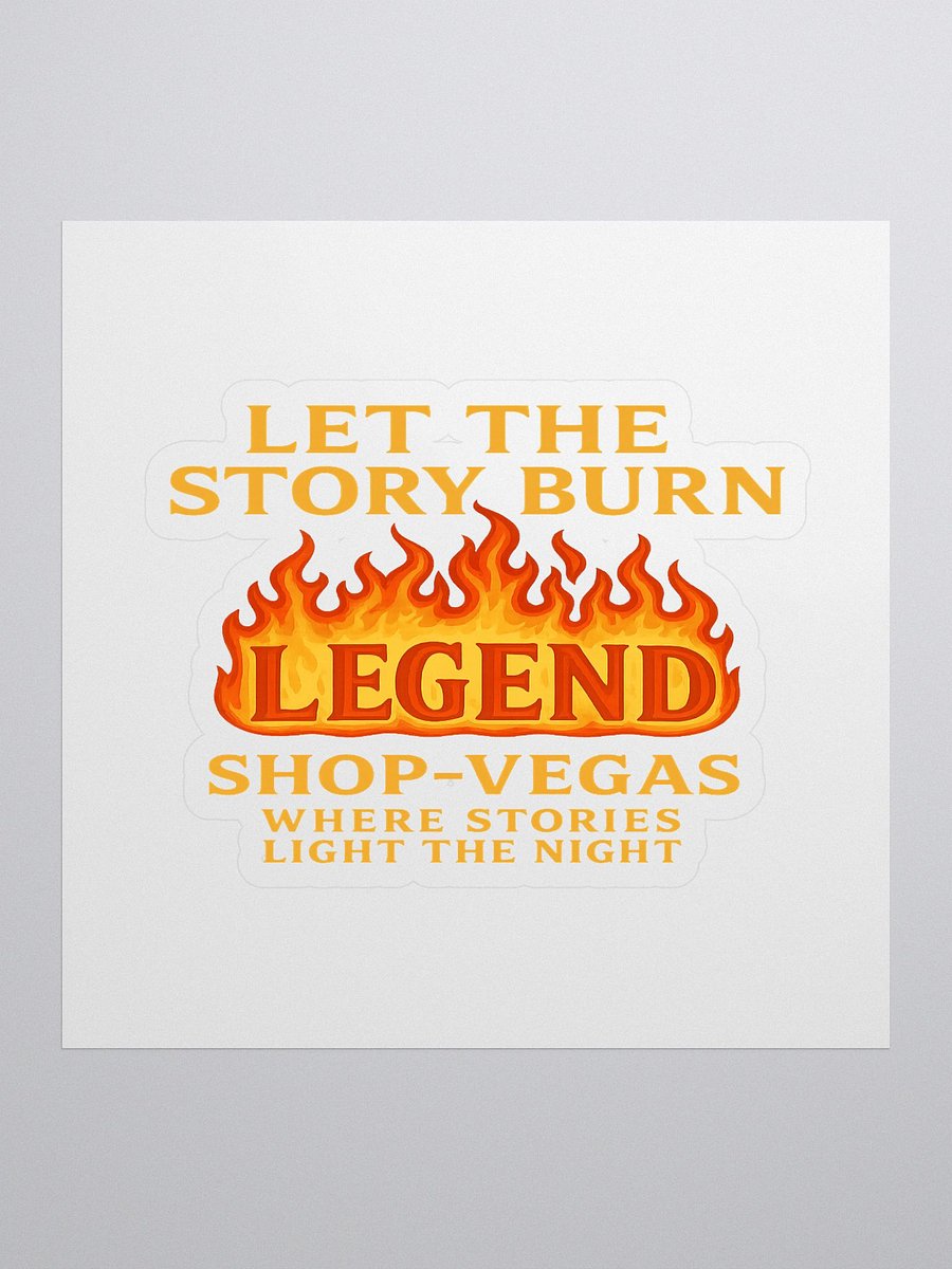 Legendary Flame Kiss Cut Stickers product image (1)