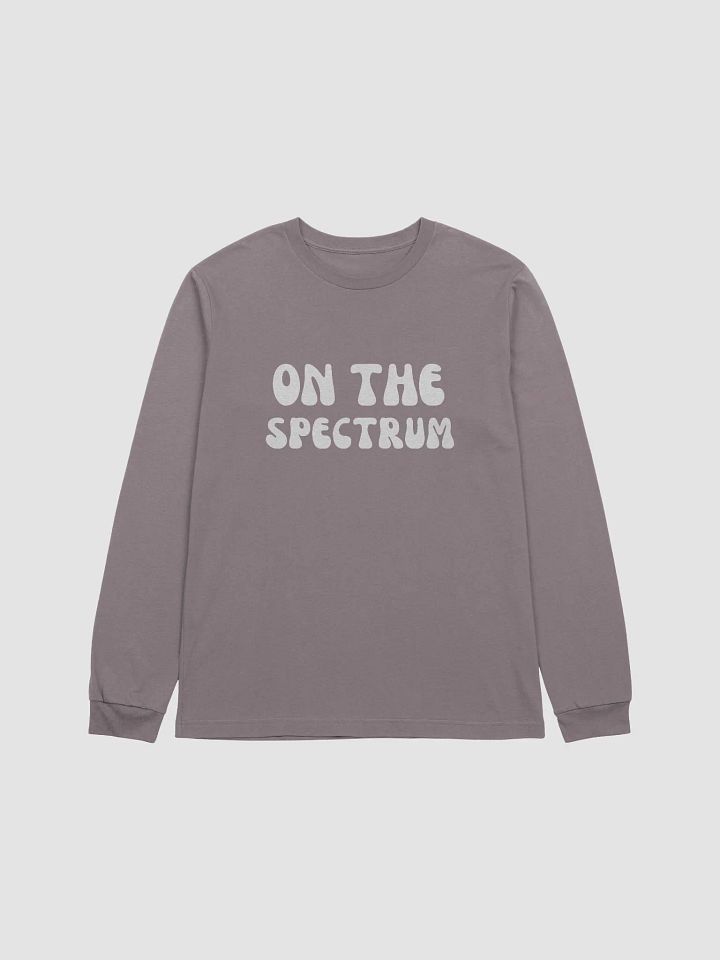 ON THE SPECTRUM (lg. groovy design, white) supersoft long sleeve product image (29)