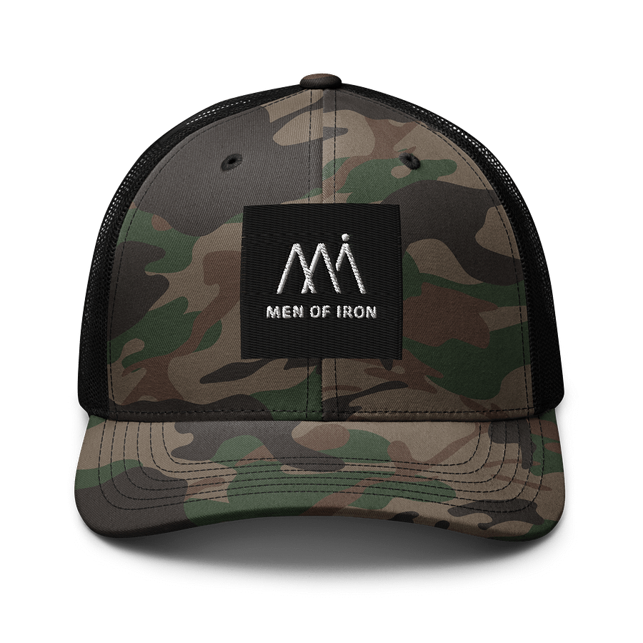 Men of Iron Camo Trucker Hat product image (1)