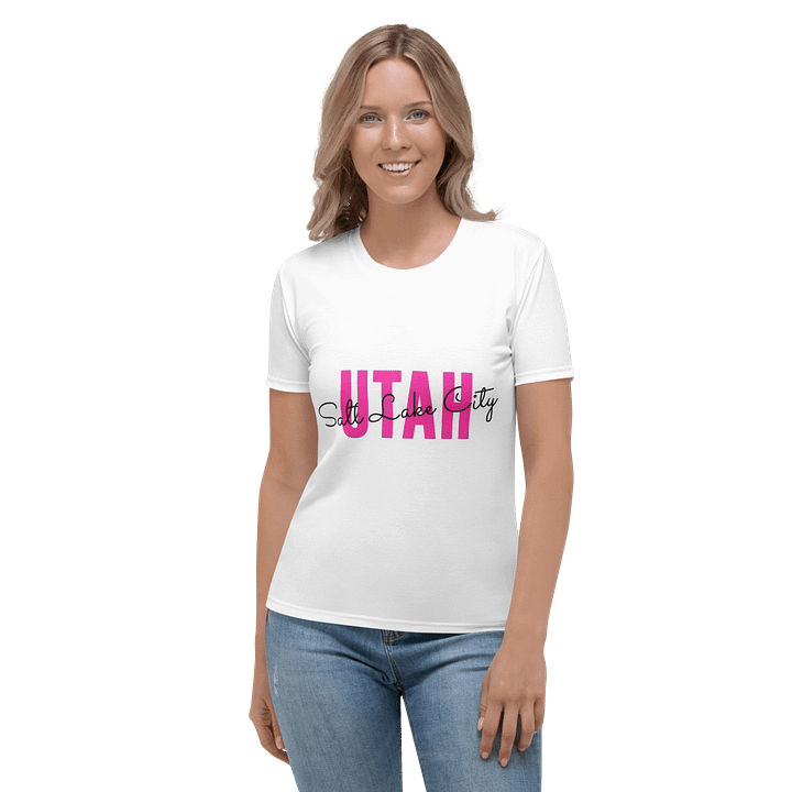 Women's Crew Neck T-Shirt Salt Lake City Slogan product image (1)