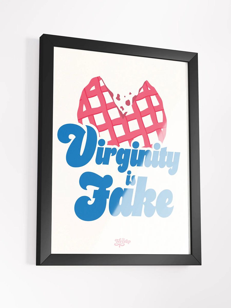 Virginity is Fake 12x16 framed poster product image (7)
